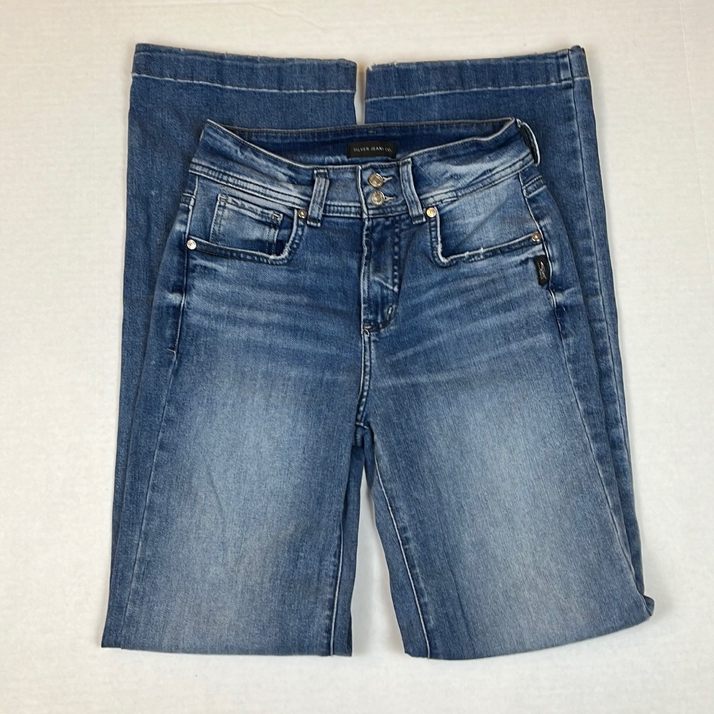 Silver Avery High-Rise Trouser Jeans